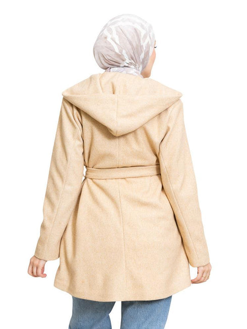 Sh - Beige Feather Jacket - Khotwh
